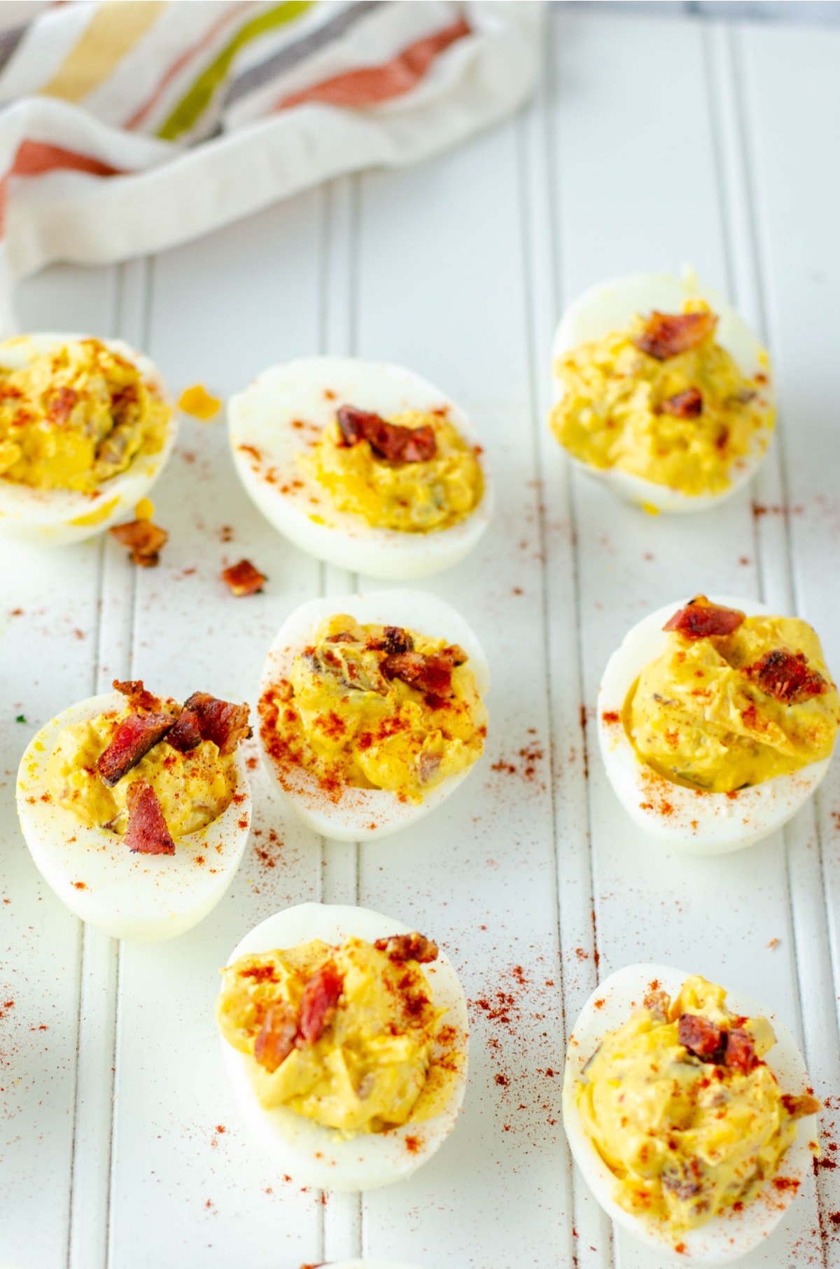 ["Bacon Cheddar Deviled Eggs | Recipes | ["Cookwith"]"]