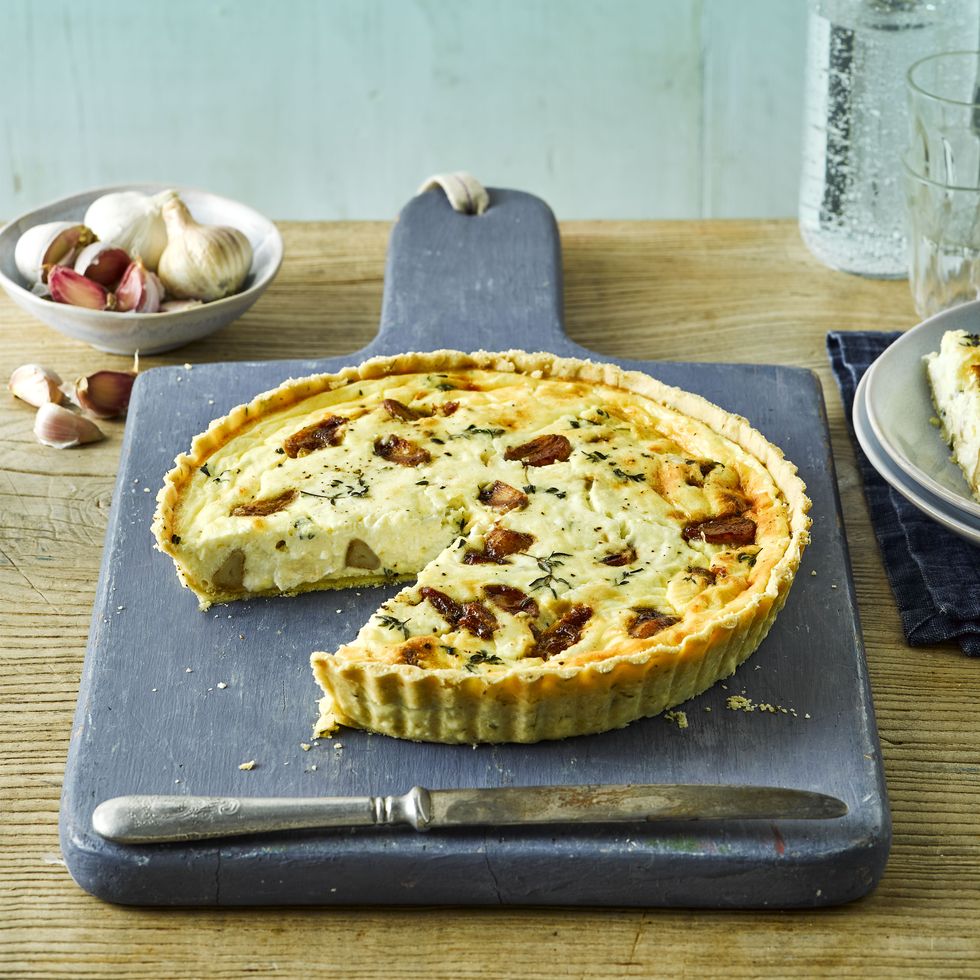 ["Garlic, Thyme And Goat’S Cheese Quiche | Recipes | ["Cookwith"]"]