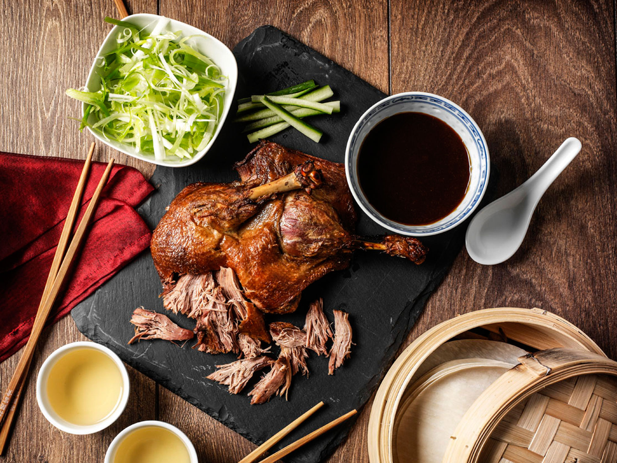 ["Sticky Spiced Duck Pancakes | Recipes | ["Cookwith"]"]