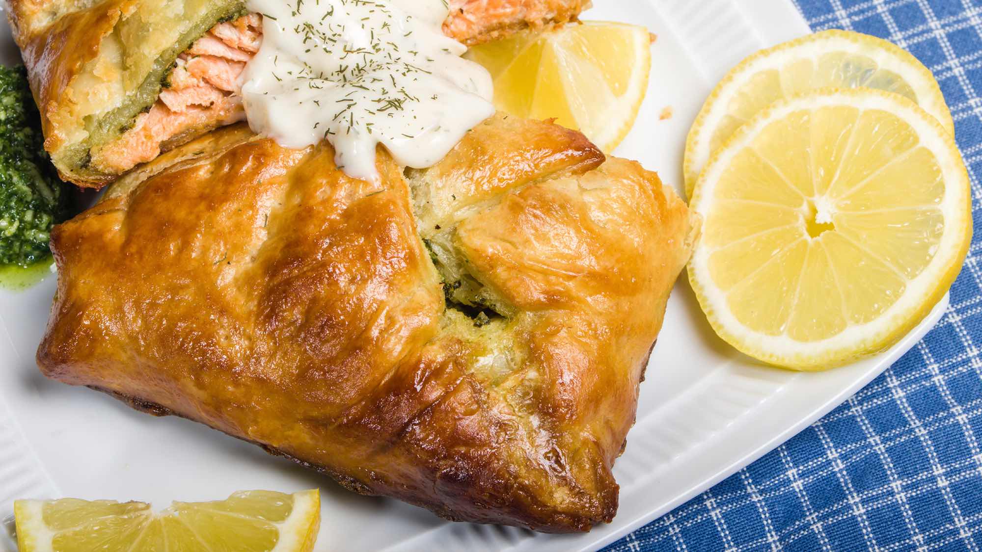 ["Salmon, Lemon And Dill Puff Parcels Recipes ["Cookwith"]"]