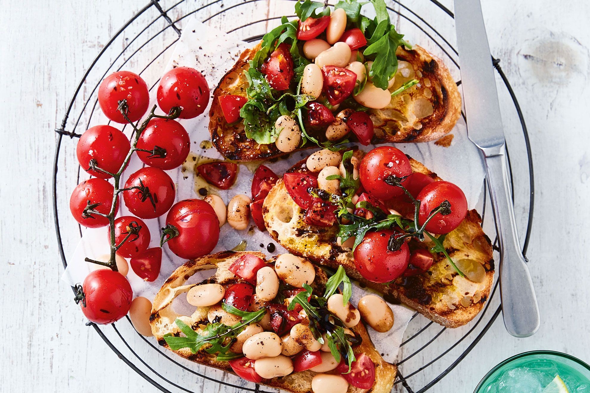 ["Tuscan Style Tomato And Bean Bruschetta | Recipes | ["Cookwith"]"]